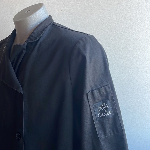 Black Chef’s Coat Size Medium Chef’s Choice - Picture 3 of 8